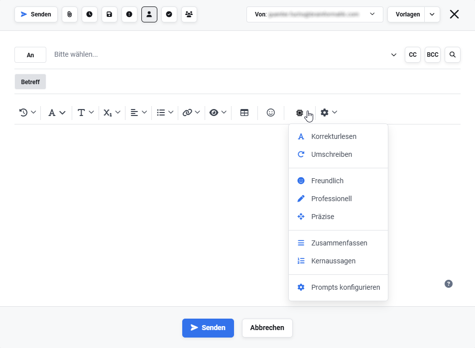 unternehmensinformationen_digitaler_assistent_popup_erstelle_email_flyout_menue.png